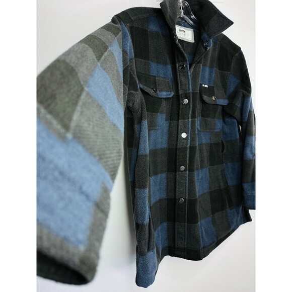 Jetty Tahoe Fleece Jacket Woman’s Small Blue Black Gray Missing Belt Super Soft - Picture 5 of 9